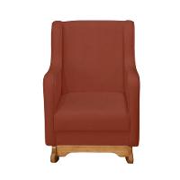 Sofá Cadeira De Amamentação Poltrona Balanço áquila C/puff Boucle Terra Cota - 2