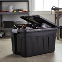 Caixa Organizadora Extreme Gigante 53 Litros Rodinhas Profissional Container Multiuso Grande Carrinho Mudança Roupas Bri - 5