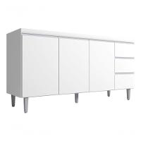 - Balcão P Pia Andreia Branco 150cm Ajl Cor Branco - 1