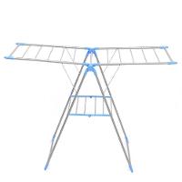 Varal Chão 2 Andares Dobrável Compacto Portátil Multiuso Lavanderia Apartamento Articulado Seca Roupas Sapatos - 1