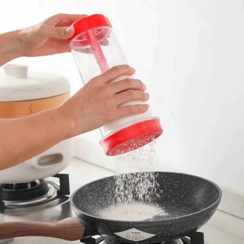 Tapioqueira Polvilhador Dispenser Farinha Goma Peneira Armazena Máquina Biju Tapioca Temperos Manual - 2