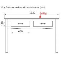 Kit Rack Para Tv De 55" E Aparador Para Sala 100% Madeira Lídia Carvalho