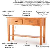 Kit Rack Para Tv De 55" E Aparador Para Sala 100% Madeira Lídia Carvalho - 8