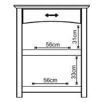 Rack Para Tv De Até 55" E Aparador Para Sala 100% Madeira Lisboa Carvalho - 8