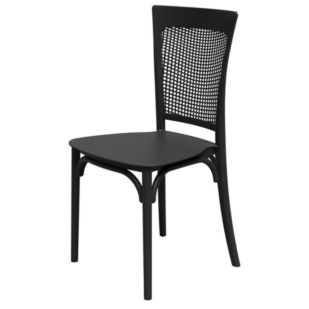 Cadeira Jardim-varanda Robust Palha De Polipropileno – Tk Preto - 1