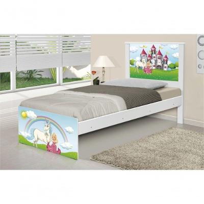 Cama Solteiro Princesa Encantada Com Colchão