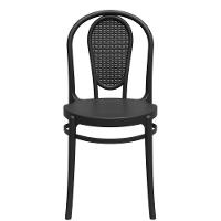 Cadeira Jardim Retro Rattan De Polipropileno – Tk Preto - 2