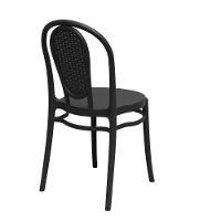 Cadeira Jardim Retro Rattan De Polipropileno – Tk Preto - 3