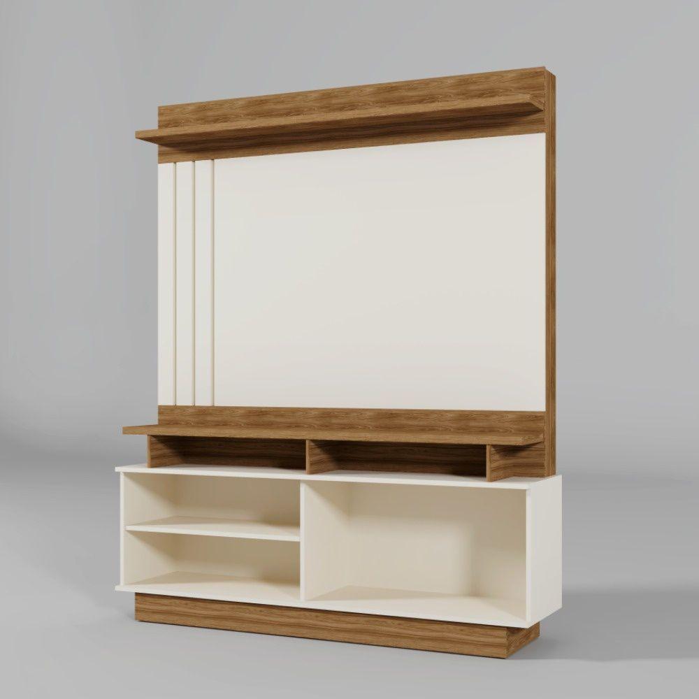 Estante Painel Home Para Tv 55" Goiás Off White/amêndoa- Mabe Magazine - 5