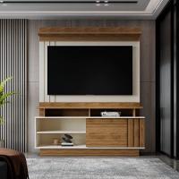 Estante Painel Home Para Tv 55" Goiás Off White/amêndoa- Mabe Magazine - 1