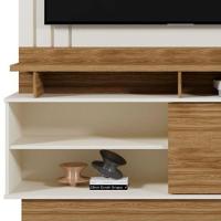 Estante Painel Home Para Tv 55" Goiás Off White/amêndoa- Mabe Magazine
