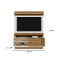 Estante Painel Home Para Tv 55" Goiás Off White/amêndoa- Mabe Magazine - 6