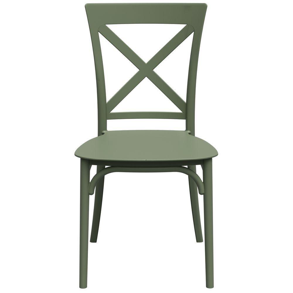 Cadeira Jardim-varanda Robust Cross De Polipropileno – Tk Verde - 2