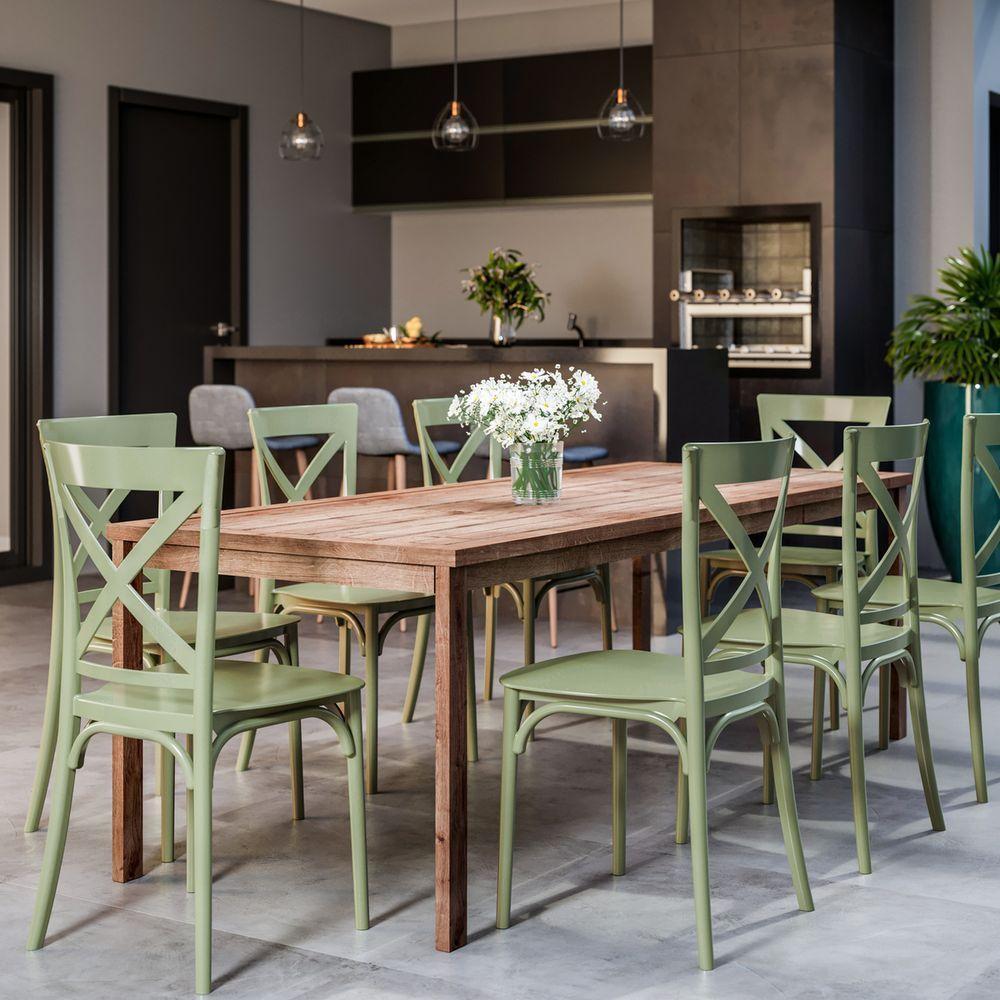 Cadeira Jardim-varanda Robust Cross De Polipropileno – Tk Verde - 4