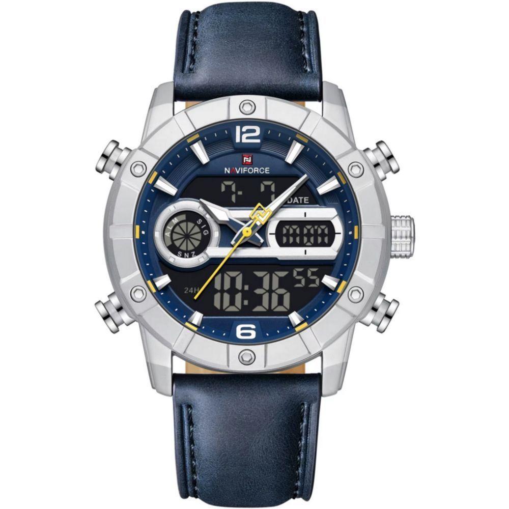 Relógio Digital Masculino Multifuncional Luminoso Esportivo à Prova Dágua Azul - 1