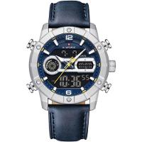 Relógio Digital Masculino Multifuncional Luminoso Esportivo à Prova Dágua Azul - 1