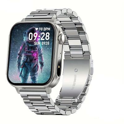 Relógio Smartwatch Com Carregamento Tipo C, Função Led, Botão Rotativo Prateado