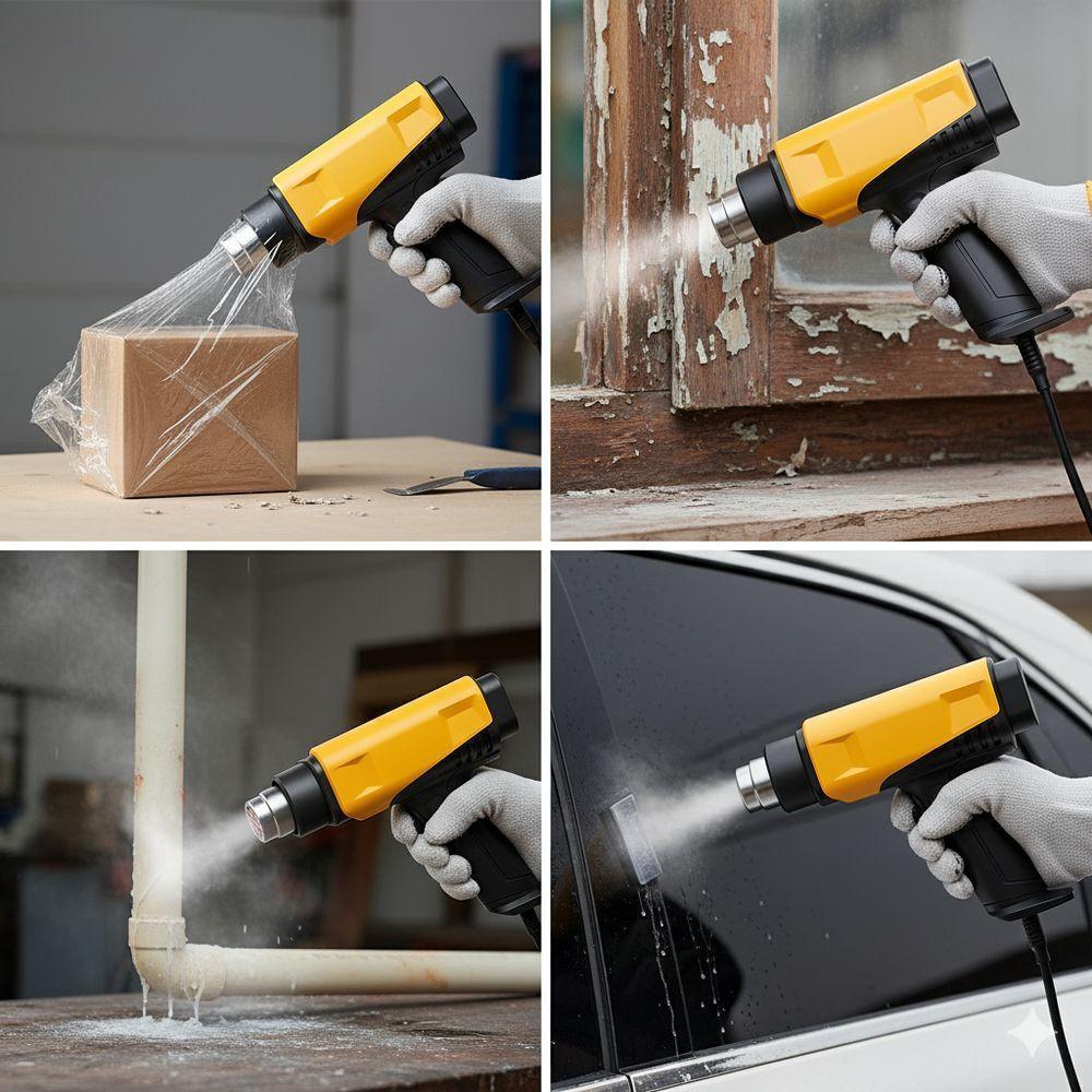 Pistola De Ar Quente Digital 127v Amarela – Potência, Precisão E Versatilidade Profissional - 2