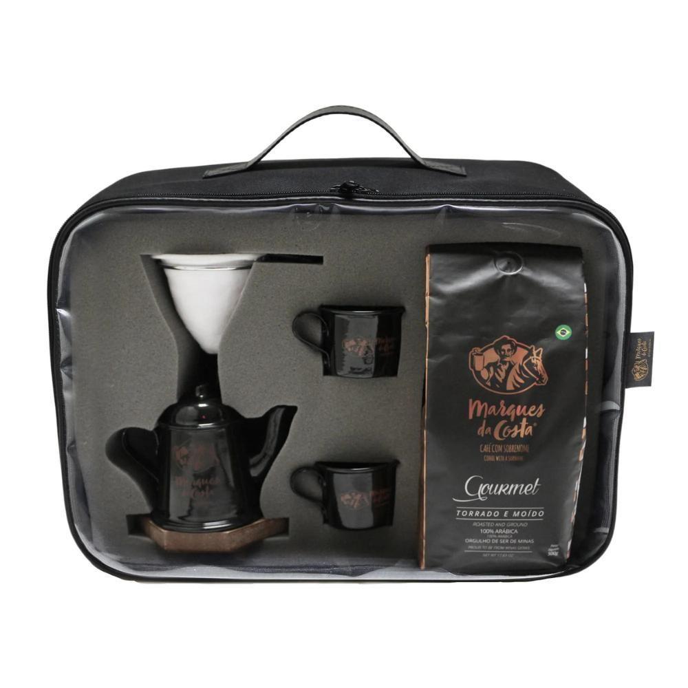 Kit Café Gourmet 500g + Bule 300ml + Coador + Bolsa - 1