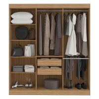 Guarda Roupa Casal Ipé 6 Portas Freijó Off White Fosco - Kits Paraná