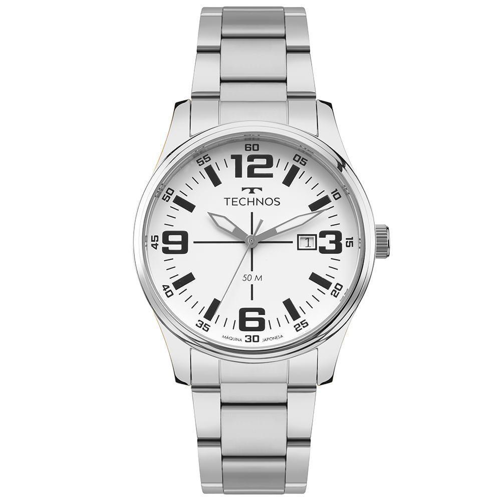 Relógio Technos Masculino Militar Prata - 2115ucd/1b - 1