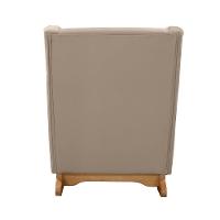 Cadeira De Amamentação Poltrona Balanço áquila C/puff Veludo Capuccino