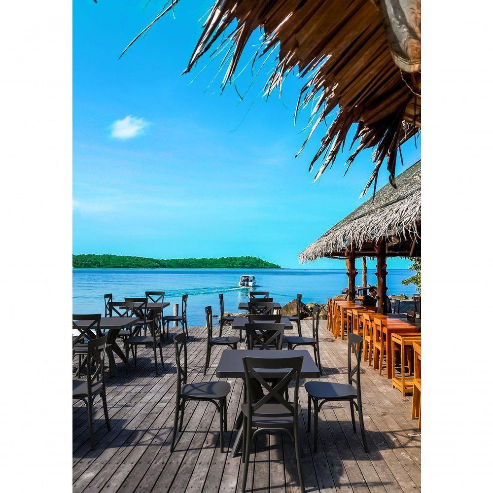 Cadeira Jardim-varanda Robust Cross De Polipropileno – Tk Preto - 4