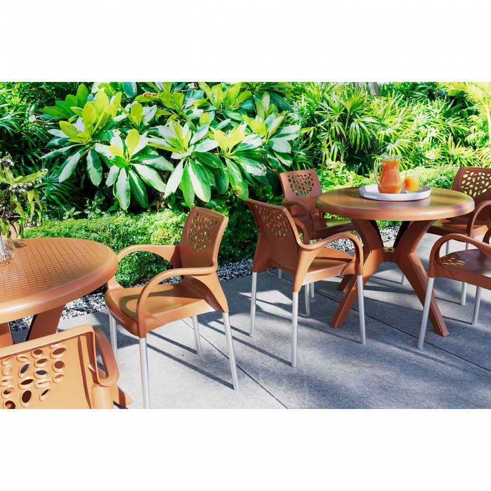 Cadeira Jardim Gourmet Deluxe De Polipropileno - Tk Terracota - 4