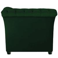 Sofá Recamier Divã Chesterfield 200cm Sofia Suede Verde Capitonê- Mabe Magazine