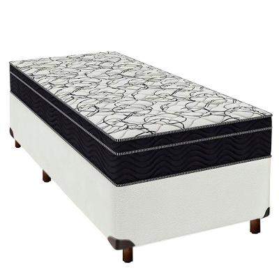 Cama Box Perola + Colchão Solteiro Airtech 150 Ortobom