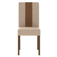 Conjunto Sala De Jantar Mesa Retangular Kate Com Vidro 120cm E 4 Cadeiras Linea Carvalho/off White - Poliman - 6