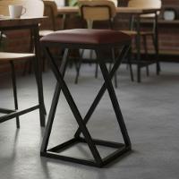 Banqueta Moderna Estilo Industrial Em Z Com 50 Cm Altura Marrom - 6