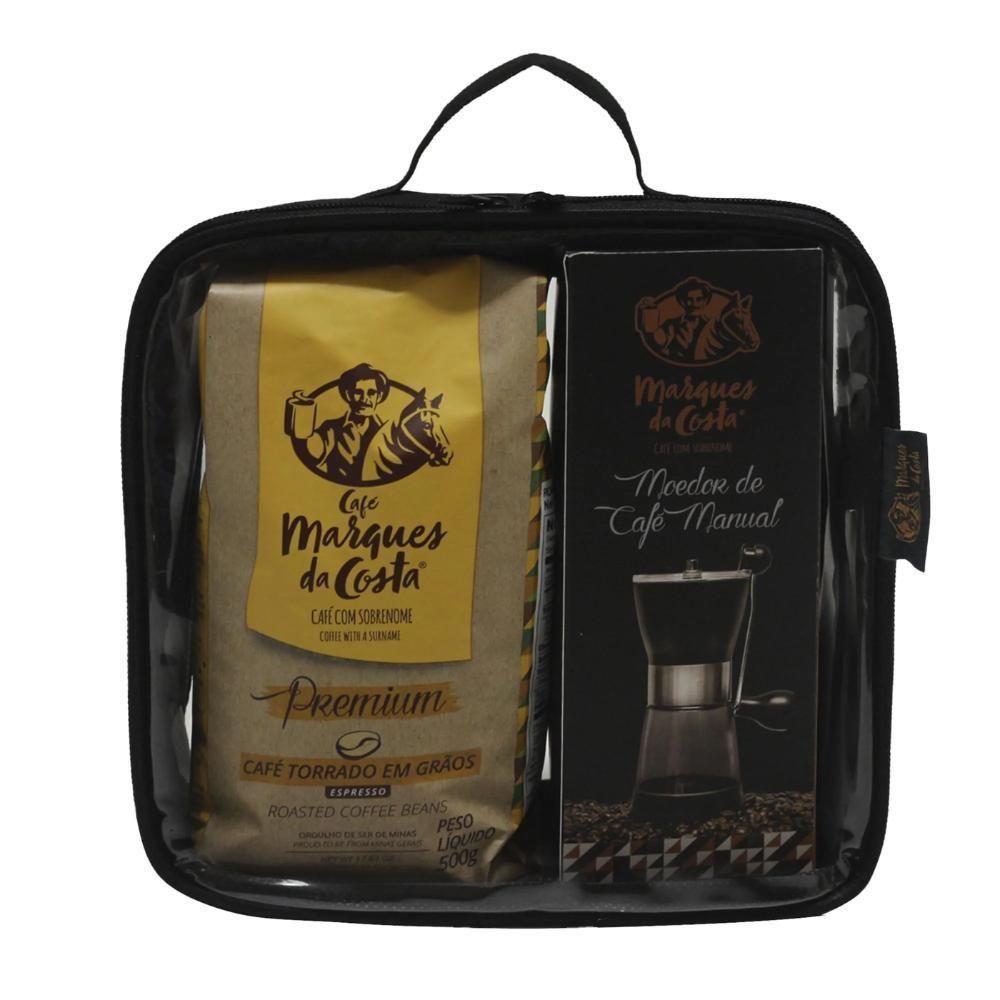 Kit Café Grãos 500g + Moinho Vidro + Necessaire - 1