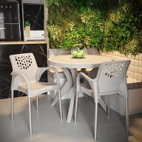 Cadeira Jardim Gourmet Deluxe De Polipropileno - Tk Nude - 4