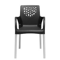 Cadeira Jardim Gourmet Deluxe De Polipropileno - Tk Preta - 2