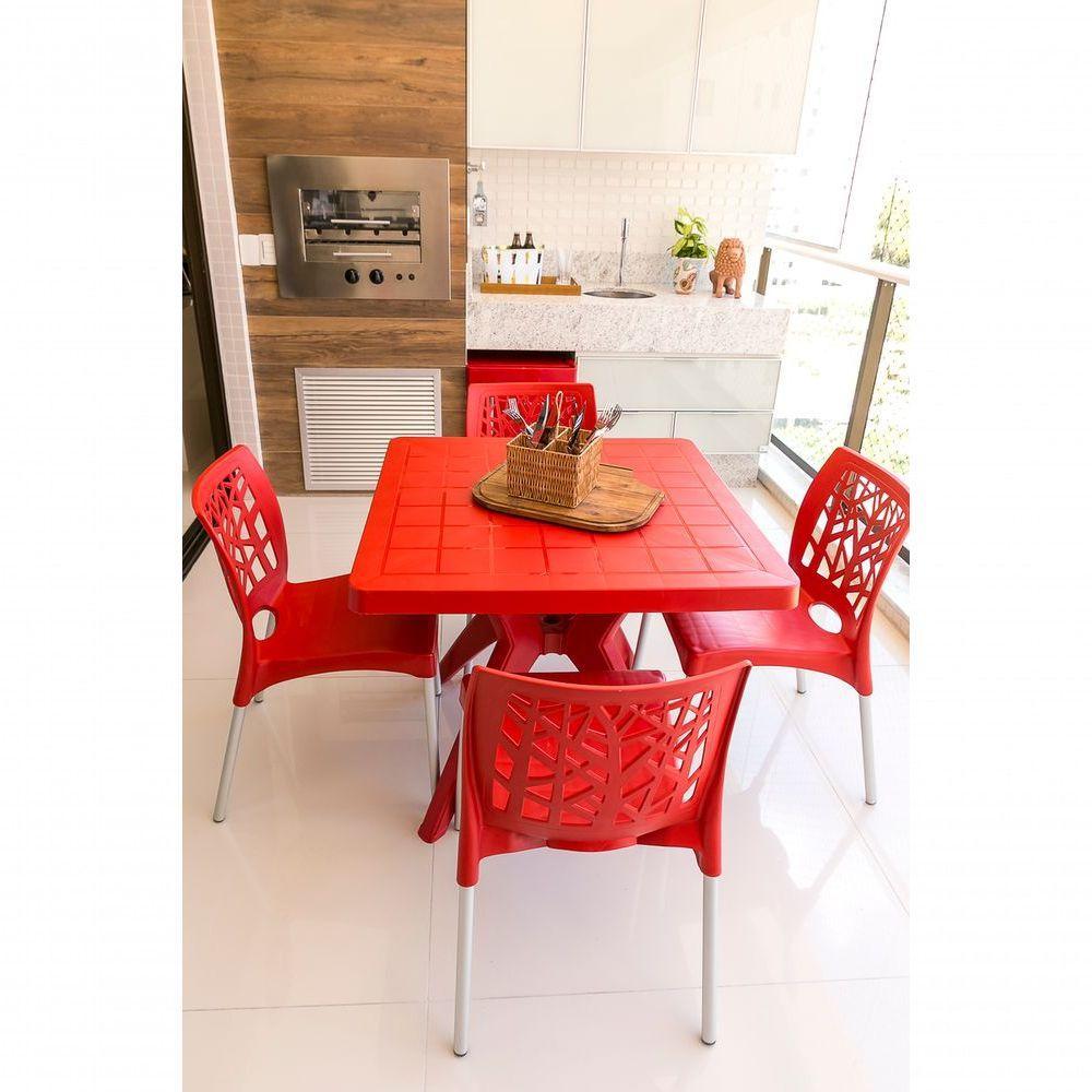Cadeira Jardim Gourmet Nature De Polipropileno – Tk Vermelho - 4