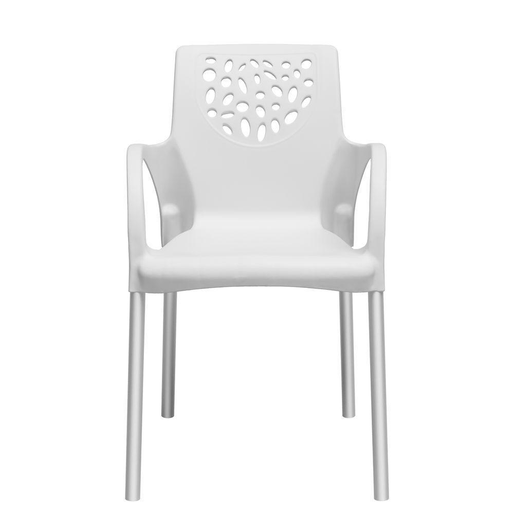 Cadeira Jardim Gourmet Deluxe De Polipropileno - Tk Branco - 2