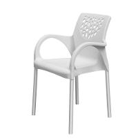 Cadeira Jardim Gourmet Deluxe De Polipropileno - Tk Branco - 1