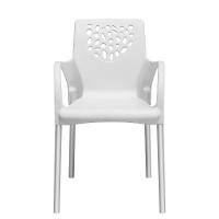 Cadeira Jardim Gourmet Deluxe De Polipropileno - Tk Branco - 2