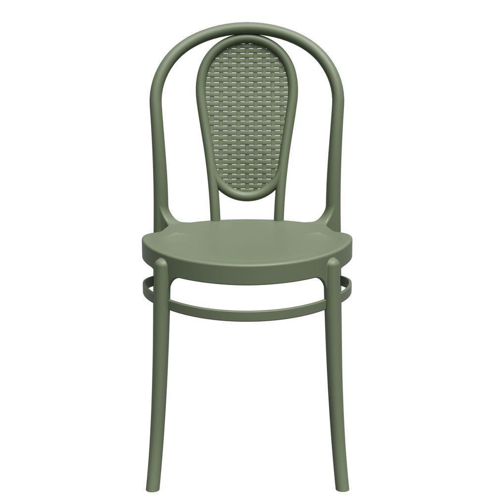 Cadeira Jardim Retro Rattan De Polipropileno – Tk Verde - 2