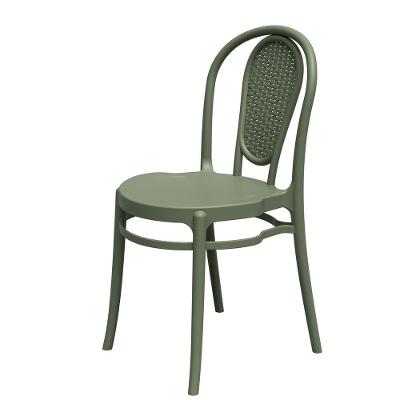 Cadeira Jardim Retro Rattan De Polipropileno – Tk Verde