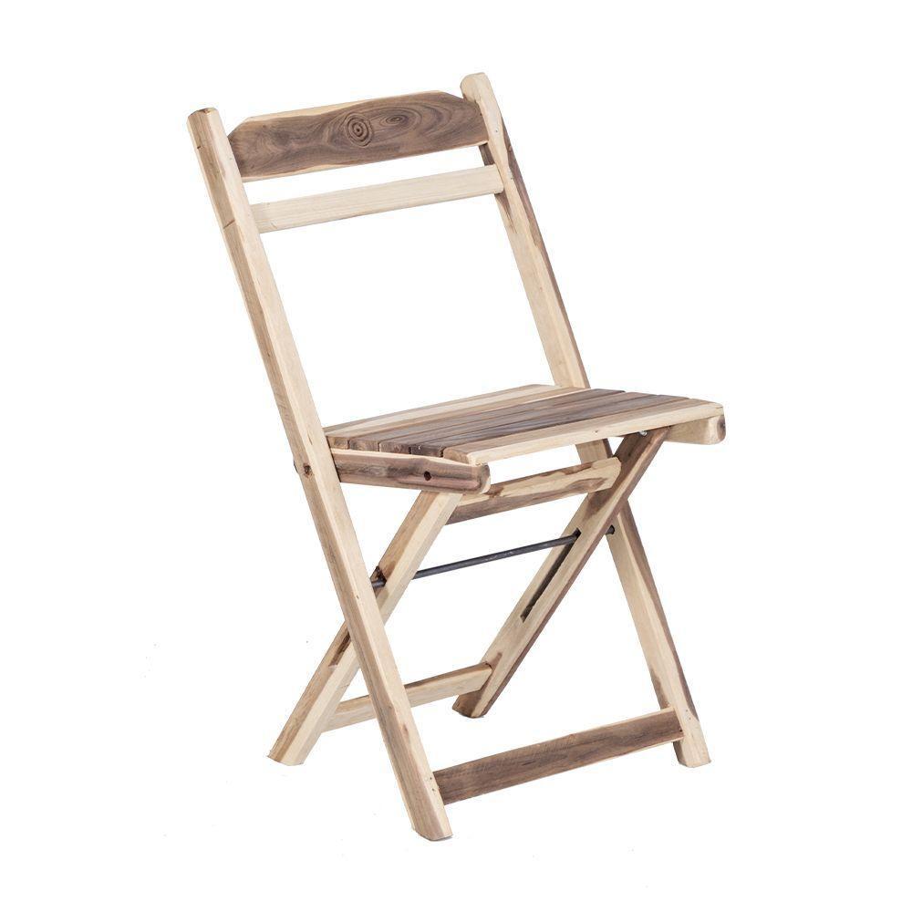 Kit 6 Cadeiras Dobrável Em Madeira Maciça Ypê Conforto E Estilo Para Uso Externo Natural - 2
