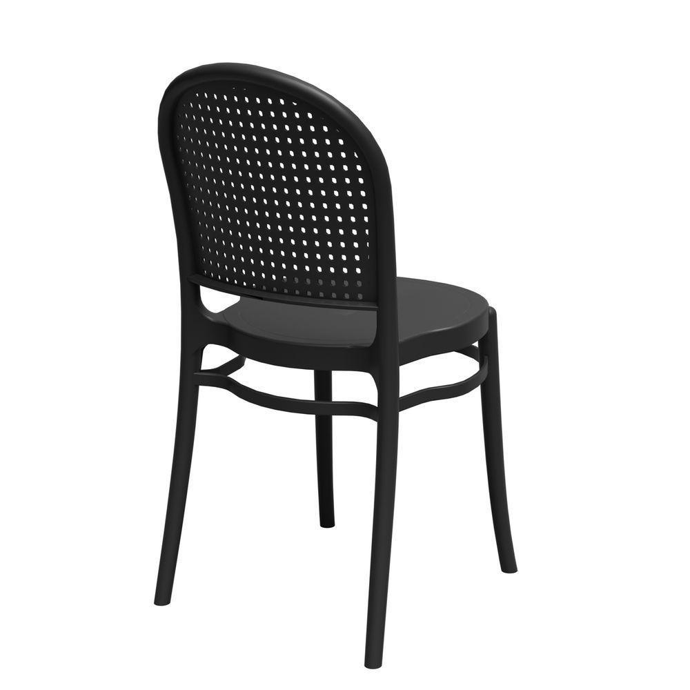 Cadeira Jardim Retro Telinha De Polipropileno – Tk Preto - 3