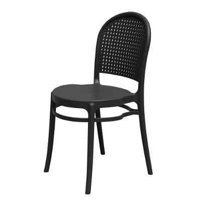 Cadeira Jardim Retro Telinha De Polipropileno – Tk Preto