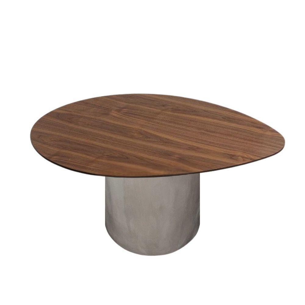 Conjunto De Duas Mesas De Centro Orgânica 100 Cm Mármore E Mdf - 4