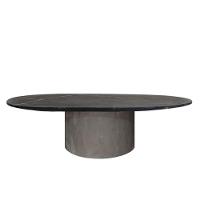 Conjunto De Duas Mesas De Centro Orgânica 100 Cm Mármore E Mdf - 3