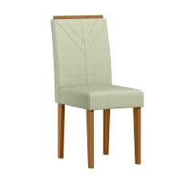 Conjunto Sala De Jantar Mesa Veneza 120cm Com 4 Cadeiras Amanda Ypê/off White/ln04 - New Ceval