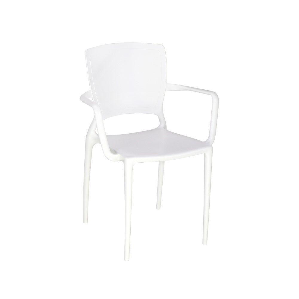 Cadeira Sofia Com Braço Branca Encosto Fechado Tramontina 92039/010 - 1