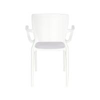 Cadeira Sofia Com Braço Branca Encosto Fechado Tramontina 92039/010 - 5