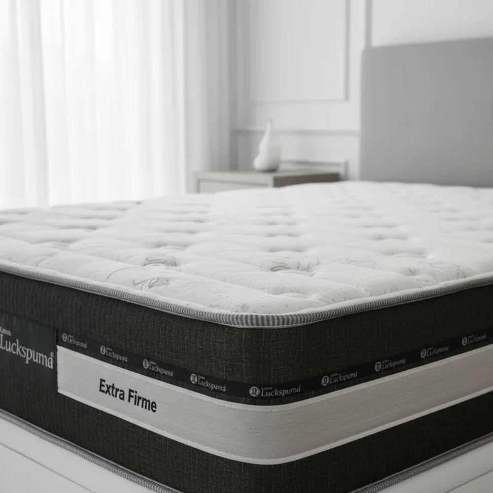 Cama Box Baú Casal Sintético + Colchão Esplendor Molas Ensacadas Luckspuma 138x188x75 Cor:branco - 7